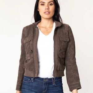 Anthropologie Marrakech Colby Jacquard Bomber Jacket size S